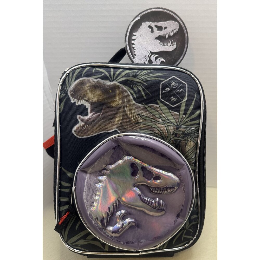 Jurassic World Dinosaur Lunch Box With Insulated Compartment & Zipper Closure